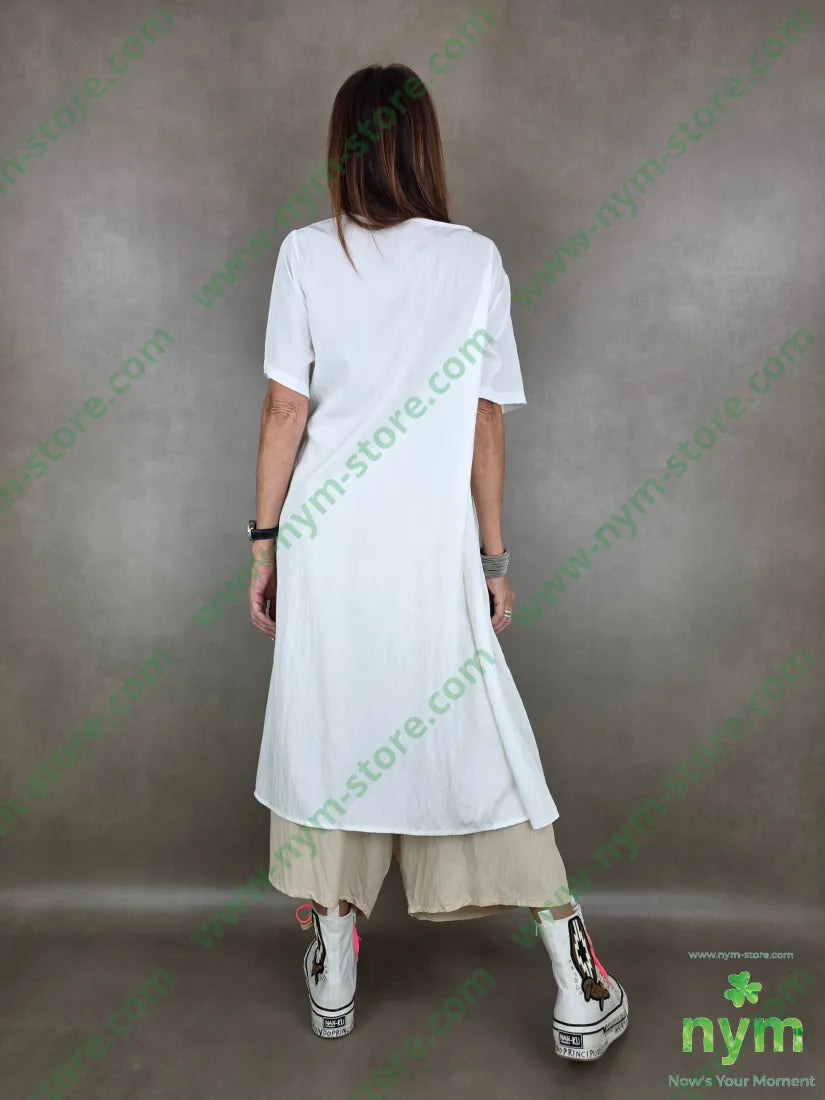 tunica tessuto grinza lunga 75vi25ny - U / PANNA / PE26 - CAMICIA