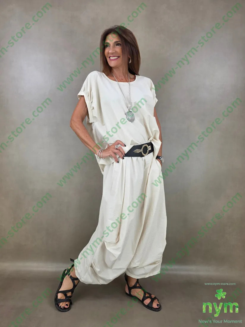 tunica tessuto martellato pieghe manica 87co13ny - CAMICIA