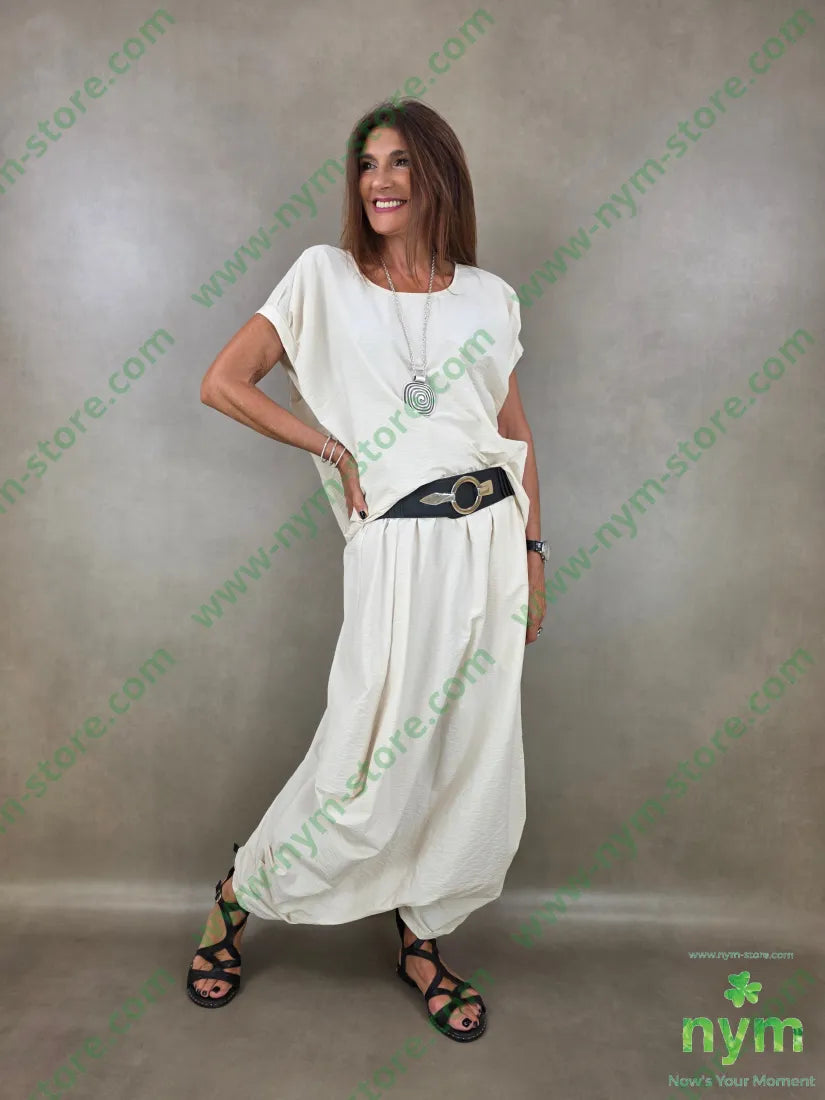 tunica tessuto martellato pieghe manica 87co13ny - CAMICIA