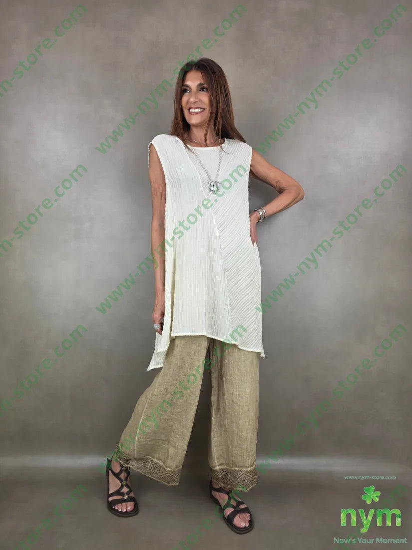 tunica tessuto microplisse 81ly19ny - CAMICIA