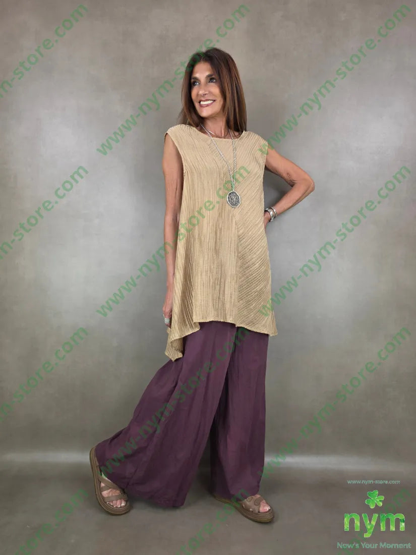 tunica tessuto microplisse 81ly19ny - CAMICIA