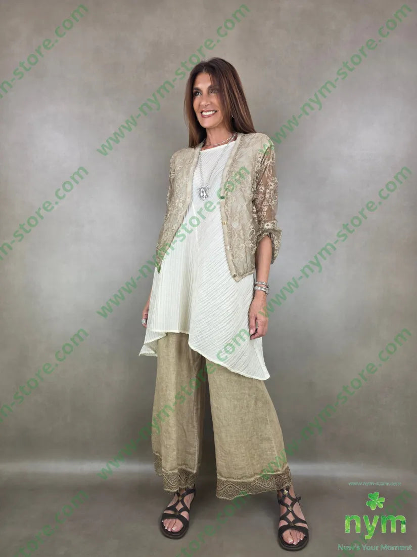 tunica tessuto microplisse 81ly19ny - CAMICIA