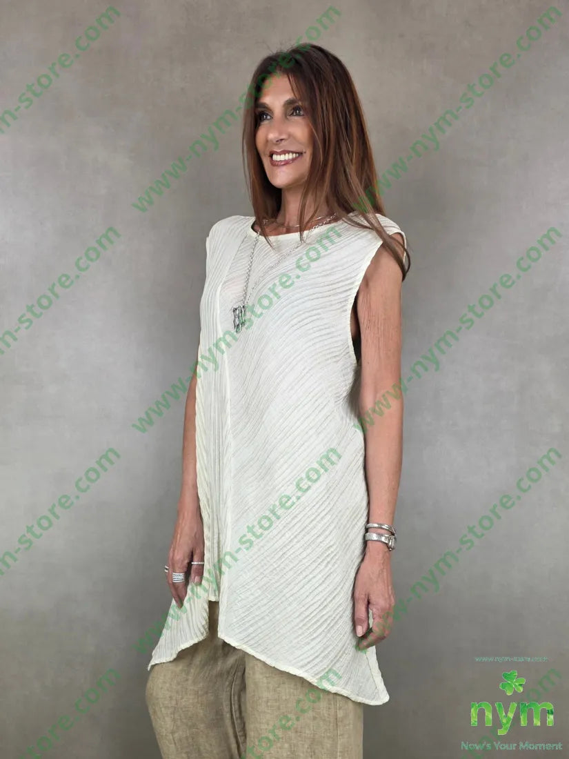 tunica tessuto microplisse 81ly19ny - U / BURRO / PE26 - CAMICIA
