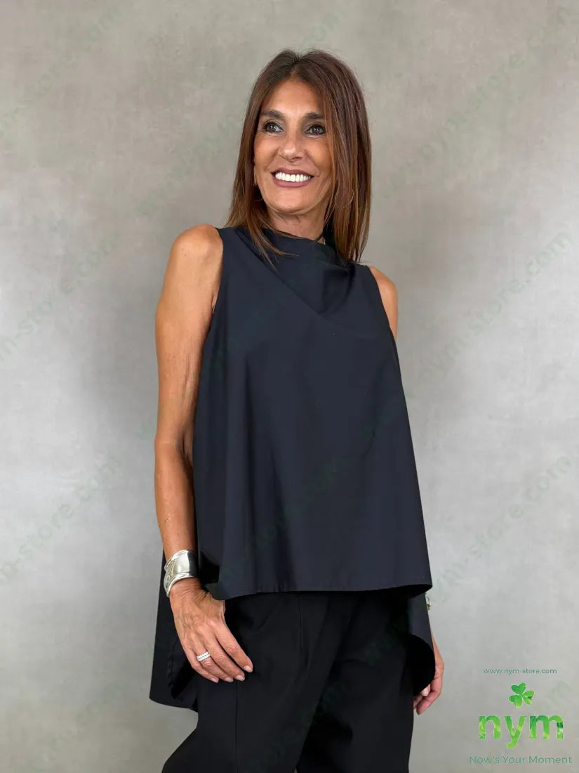 tunica trapezio dietro di cotone 100co - CAMICIA