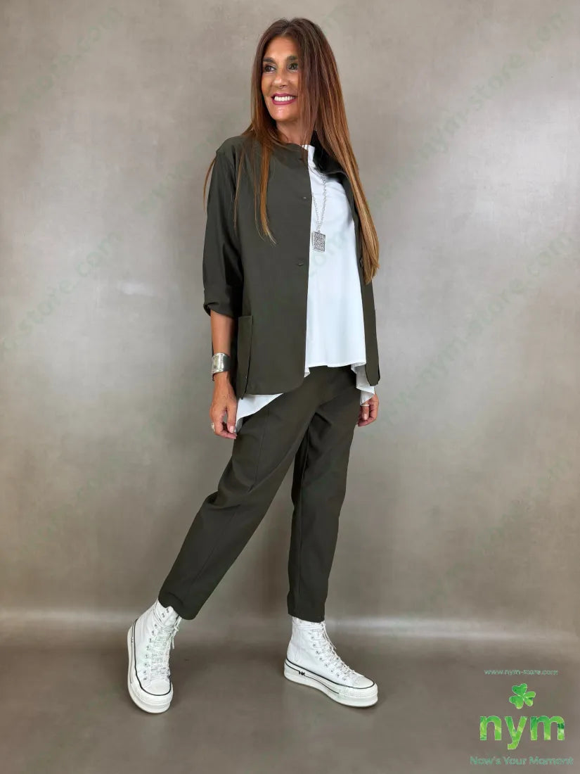 tunica trapezio dietro di cotone 100co - CAMICIA