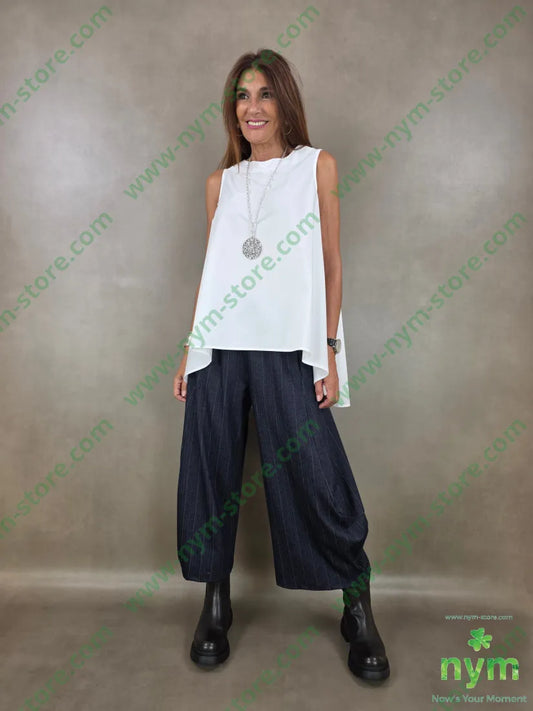 tunica trapezio dietro di cotone 100co - CAMICIA