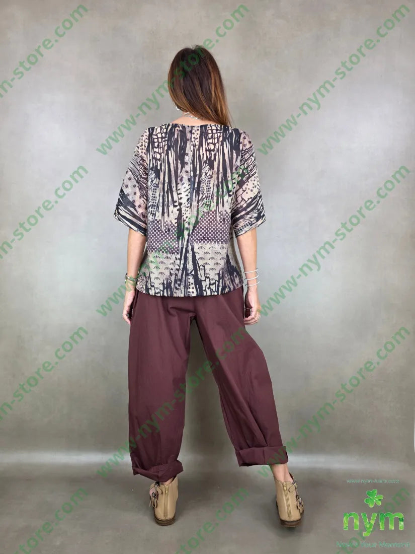 tunica trasparente afro 43co43pa14tc - U / BORDO / PE26 - CAMICIA