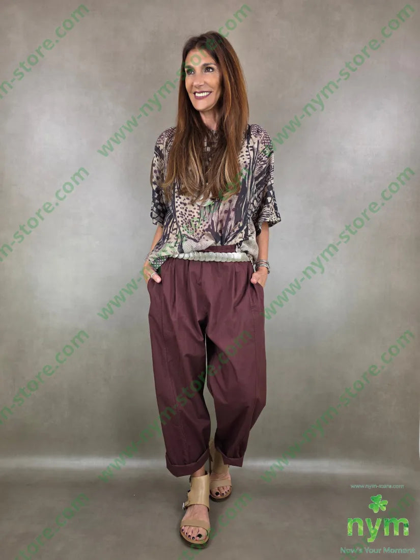 tunica trasparente afro 43co43pa14tc - U / BORDO / PE26 - CAMICIA