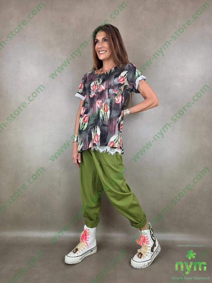 tunica tulipani cotone 97co3ea - U / BORDO / PE26 - CAMICIA