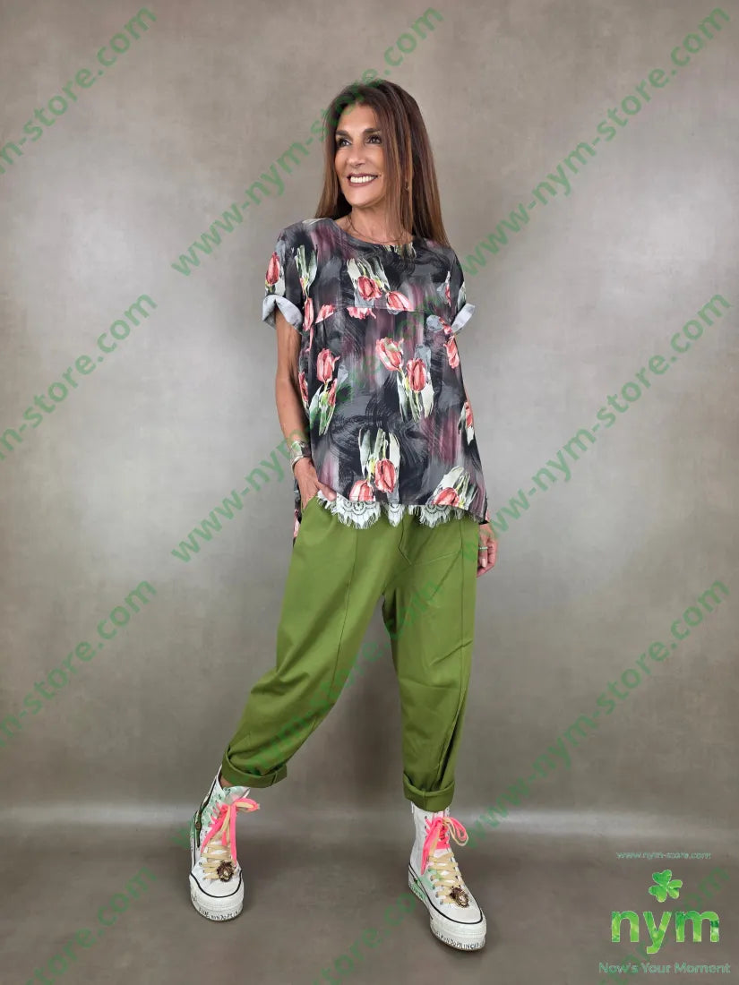 tunica tulipani cotone 97co3ea - U / BORDO / PE26 - CAMICIA