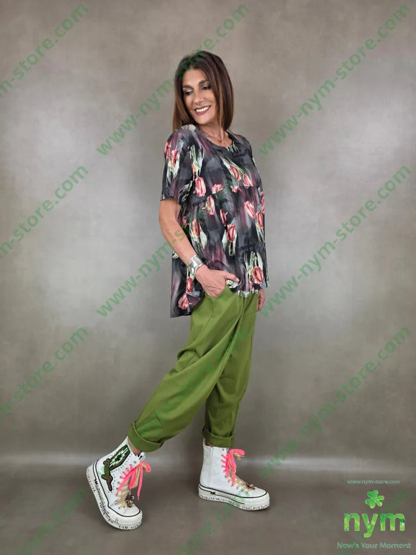 tunica tulipani cotone 97co3ea - U / BORDO / PE26 - CAMICIA